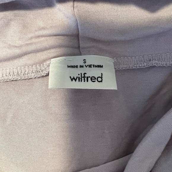 𝅺aritzia Wilfred Women’s Baby Pink Off the Shoulder Top Size Small - Picture 6 of 6